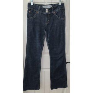 HUDSON JEANS Sz 28 W170CAR Bootcut Dark Wash Stretch Flap Pockets EUC